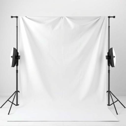 Icon representing a backdrop stand with fabric