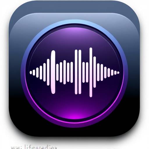Icon representing a sound wave for audio recording